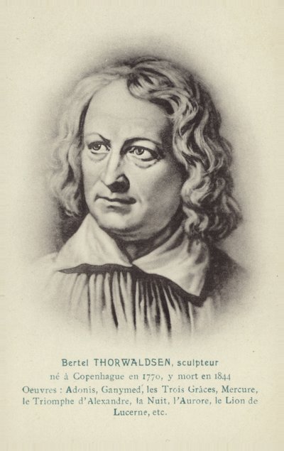 デンマークの彫刻家、ベルテルトルヴァルセン 作： クリストファー・ウィルヘルム・エッカースバーグ